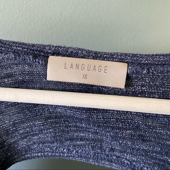 LANGUAGE BLOUSE, Size XS - Picture 6 of 6